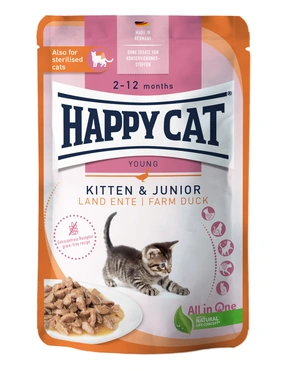 HAPPY CAT Young Meat in Sauce Kitten & Junior